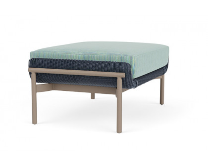 Lloyd Flanders™ Solstice Ottoman  - Denim Blue, French Beige