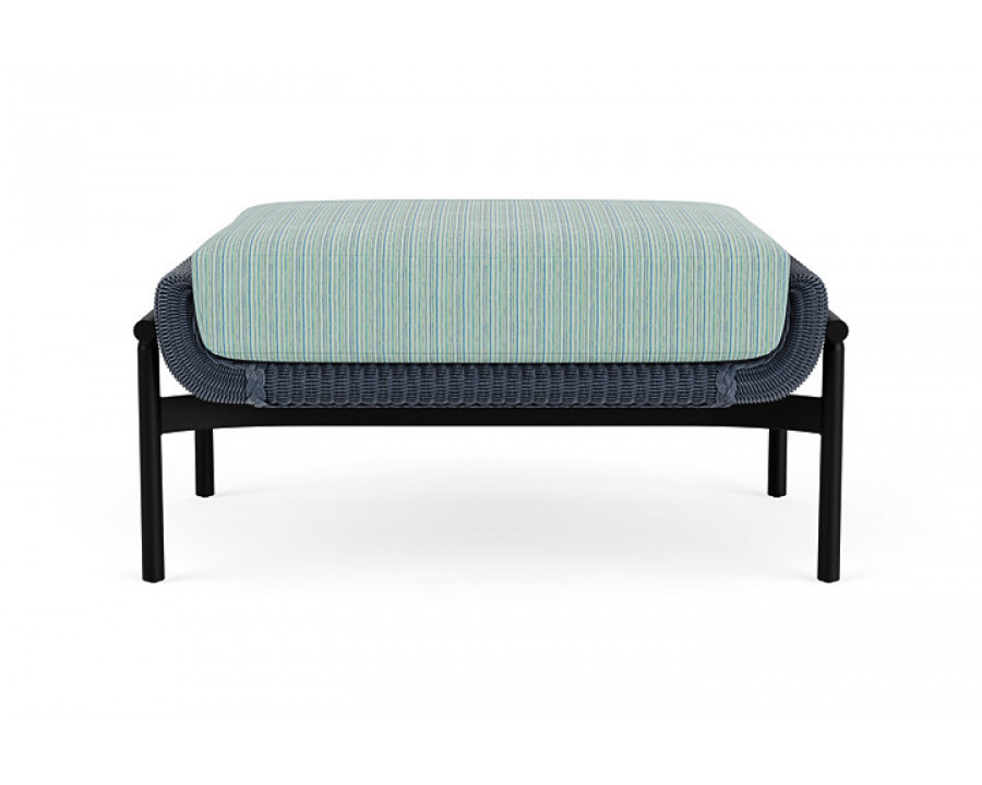 Lloyd Flanders™ Solstice Ottoman  - Denim Blue, Ebony