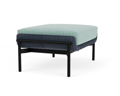 Lloyd Flanders™ Solstice Ottoman  - Denim Blue, Ebony