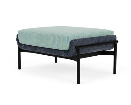 Lloyd Flanders™ Solstice Ottoman  - Denim Blue, Ebony