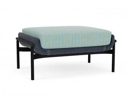 Lloyd Flanders™ Solstice Ottoman  - Denim Blue, Ebony