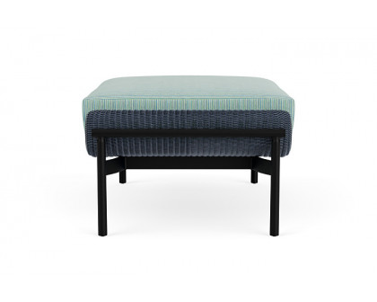 Lloyd Flanders™ Solstice Ottoman  - Denim Blue, Ebony