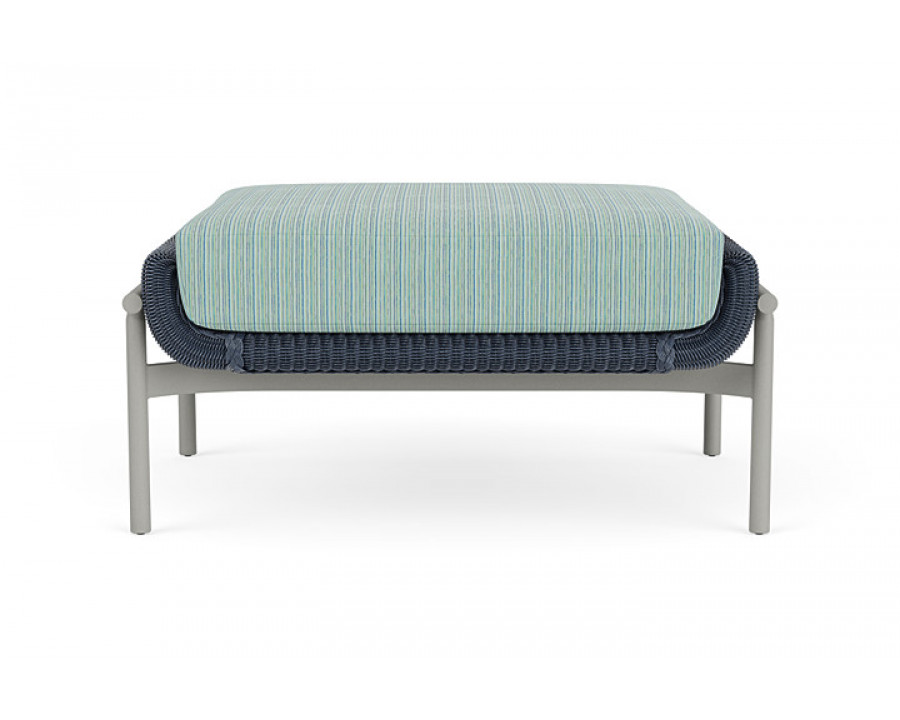 Lloyd Flanders™ Solstice Ottoman  - Denim Blue, Platinum