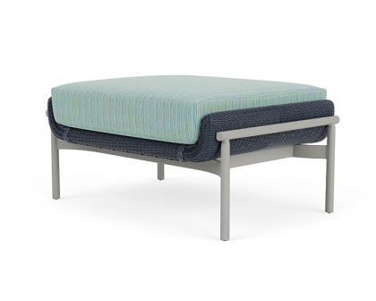 Lloyd Flanders™ Solstice Ottoman  - Denim Blue, Platinum