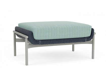 Lloyd Flanders™ Solstice Ottoman  - Denim Blue, Platinum