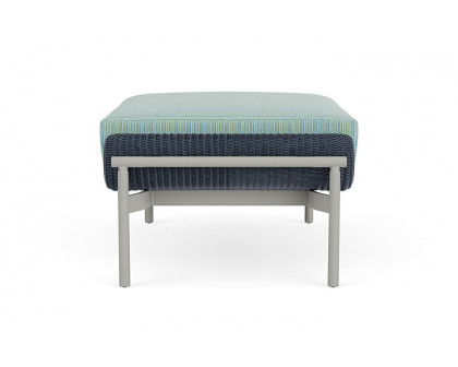 Lloyd Flanders™ Solstice Ottoman  - Denim Blue, Platinum