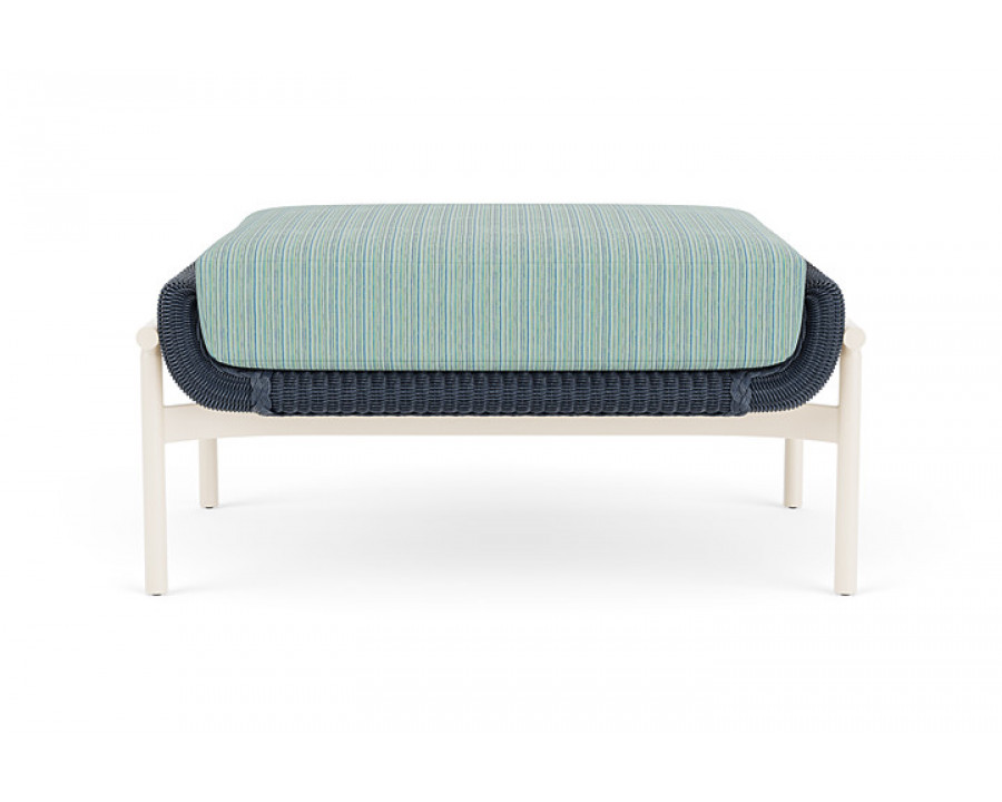 Lloyd Flanders™ Solstice Ottoman  - Denim Blue, Ivory