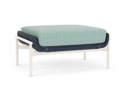 Lloyd Flanders™ Solstice Ottoman  - Denim Blue, Ivory