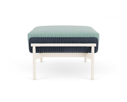 Lloyd Flanders™ Solstice Ottoman  - Denim Blue, Ivory