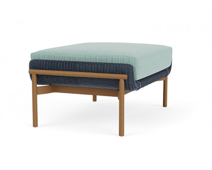 Lloyd Flanders™ Solstice Ottoman  - Denim Blue, Hickory