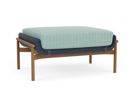 Lloyd Flanders™ Solstice Ottoman  - Denim Blue, Hickory