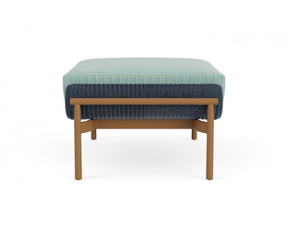 Lloyd Flanders™ Solstice Ottoman  - Denim Blue, Hickory