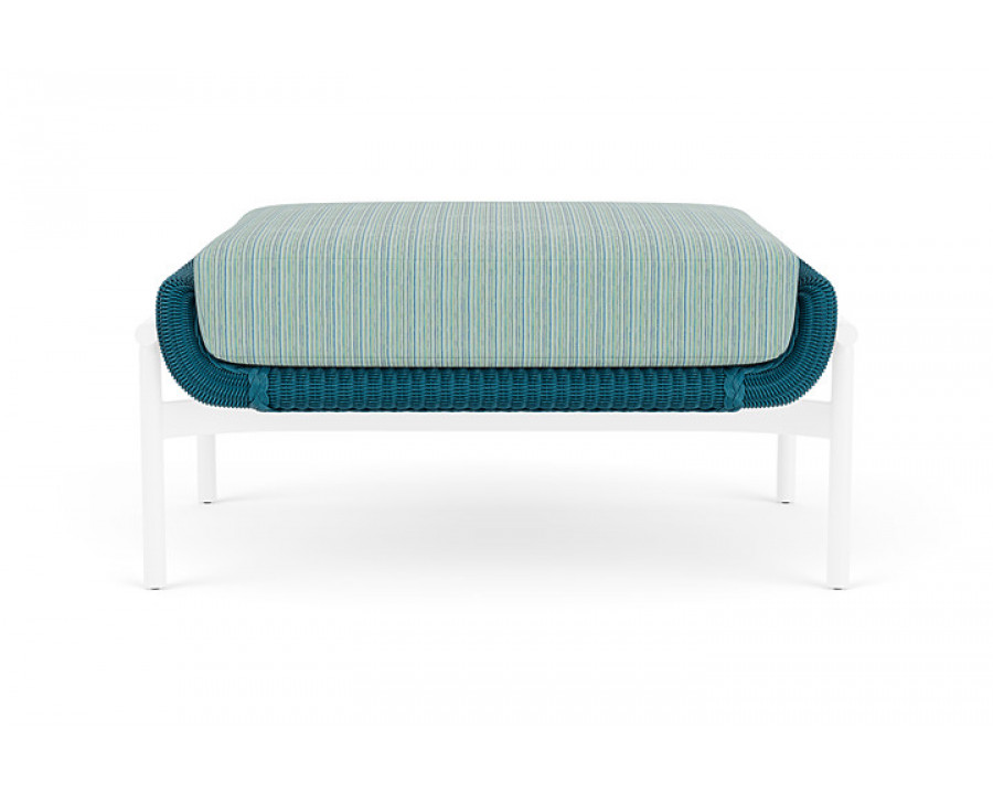 Lloyd Flanders™ Solstice Ottoman  - Peacock, White