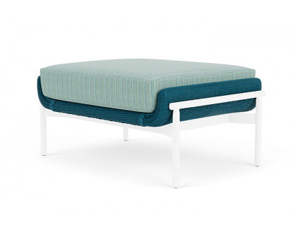 Lloyd Flanders™ Solstice Ottoman  - Peacock, White