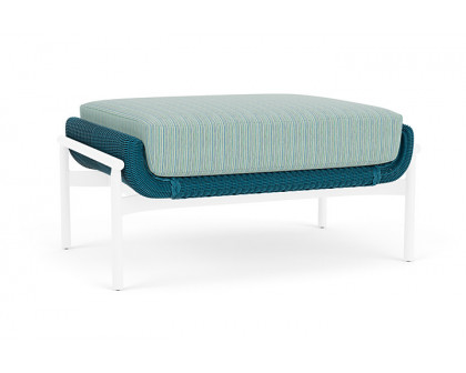 Lloyd Flanders™ Solstice Ottoman  - Peacock, White