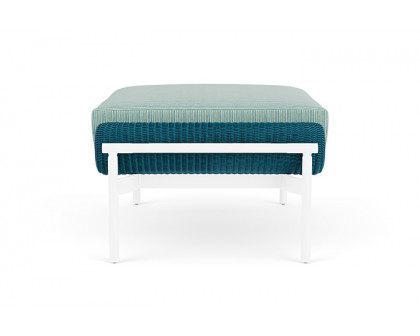 Lloyd Flanders™ Solstice Ottoman  - Peacock, White