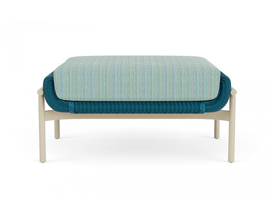 Lloyd Flanders™ Solstice Ottoman  - Peacock, Linen