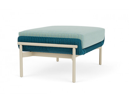 Lloyd Flanders™ Solstice Ottoman  - Peacock, Linen