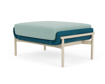 Lloyd Flanders™ Solstice Ottoman  - Peacock, Linen