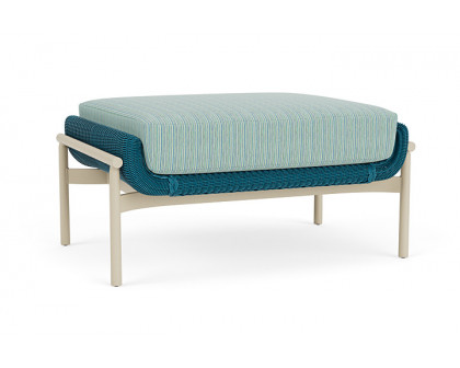 Lloyd Flanders™ Solstice Ottoman  - Peacock, Linen