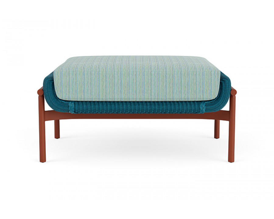 Lloyd Flanders™ Solstice Ottoman  - Peacock, Terracotta