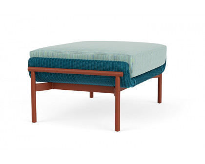 Lloyd Flanders™ Solstice Ottoman  - Peacock, Terracotta