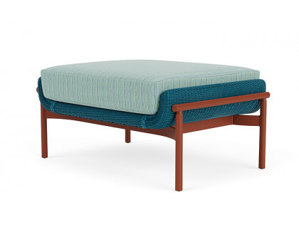 Lloyd Flanders™ Solstice Ottoman  - Peacock, Terracotta