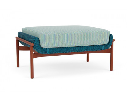 Lloyd Flanders™ Solstice Ottoman  - Peacock, Terracotta