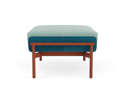 Lloyd Flanders™ Solstice Ottoman  - Peacock, Terracotta