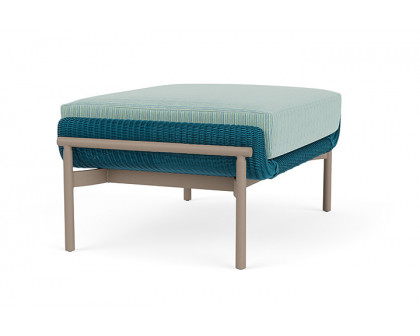 Lloyd Flanders™ Solstice Ottoman  - Peacock, French Beige