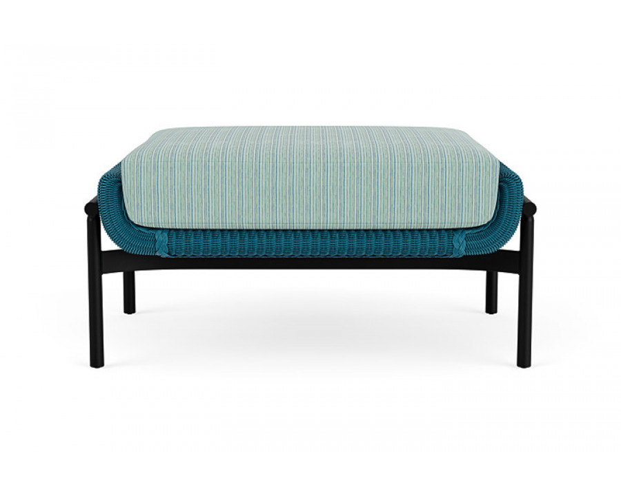 Lloyd Flanders™ Solstice Ottoman  - Peacock, Ebony