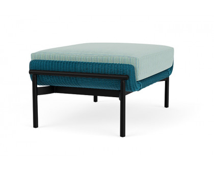 Lloyd Flanders™ Solstice Ottoman  - Peacock, Ebony