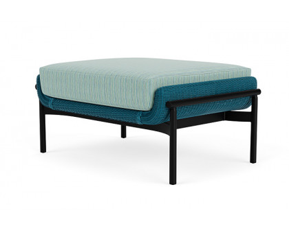 Lloyd Flanders™ Solstice Ottoman  - Peacock, Ebony