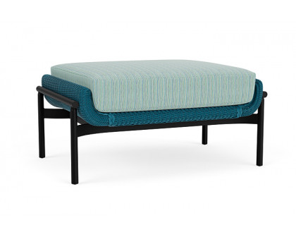 Lloyd Flanders™ Solstice Ottoman  - Peacock, Ebony