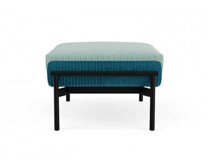 Lloyd Flanders™ Solstice Ottoman  - Peacock, Ebony