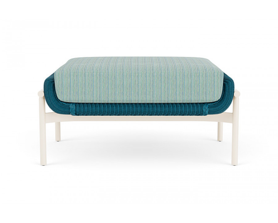 Lloyd Flanders™ Solstice Ottoman  - Peacock, Ivory