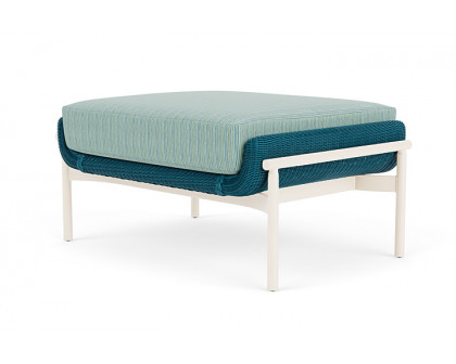 Lloyd Flanders™ Solstice Ottoman  - Peacock, Ivory