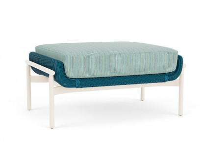 Lloyd Flanders™ Solstice Ottoman  - Peacock, Ivory