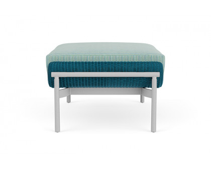 Lloyd Flanders™ Solstice Ottoman  - Peacock, Metallic Silver