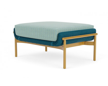 Lloyd Flanders™ Solstice Ottoman  - Peacock, Metallic Gold