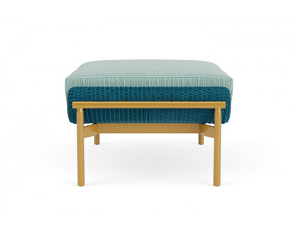 Lloyd Flanders™ Solstice Ottoman  - Peacock, Metallic Gold