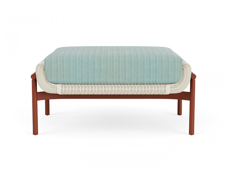 Lloyd Flanders™ Solstice Ottoman  - Ivory, Terracotta