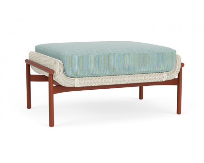 Lloyd Flanders™ Solstice Ottoman  - Ivory, Terracotta