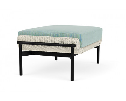 Lloyd Flanders™ Solstice Ottoman  - Ivory, Ebony