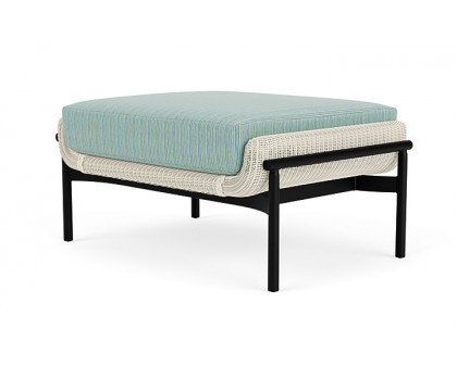 Lloyd Flanders™ Solstice Ottoman  - Ivory, Ebony