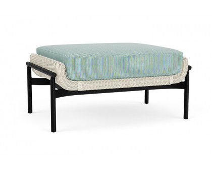 Lloyd Flanders™ Solstice Ottoman  - Ivory, Ebony