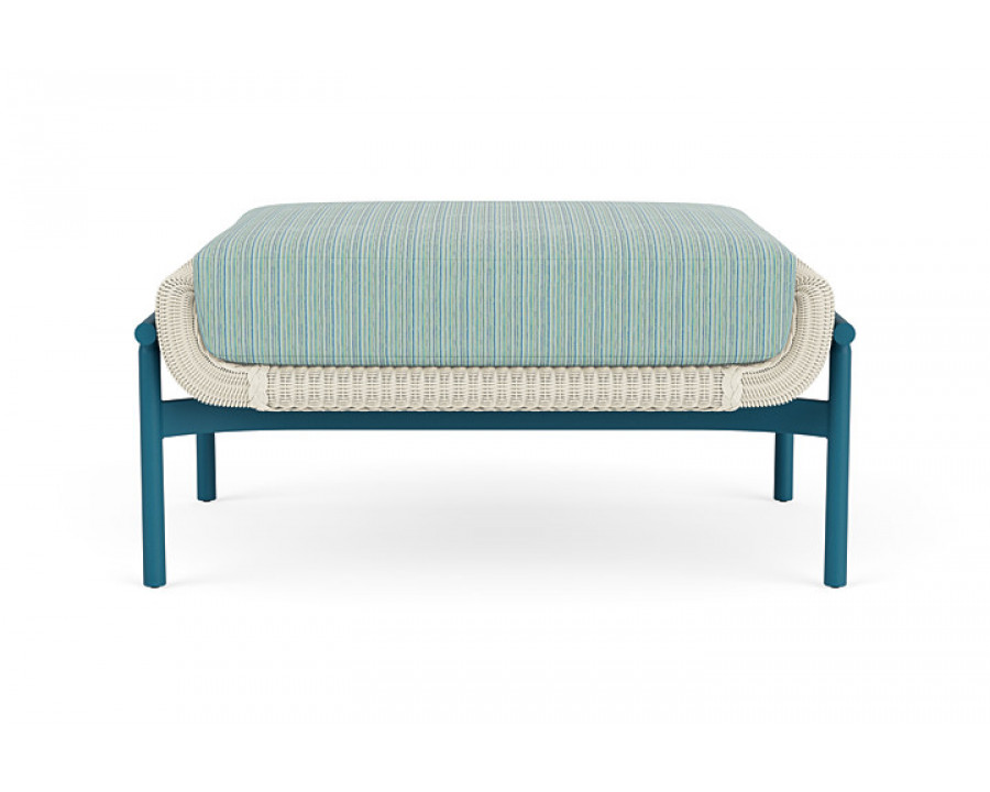 Lloyd Flanders™ Solstice Ottoman  - Ivory, Peacock