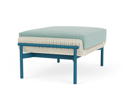 Lloyd Flanders™ Solstice Ottoman  - Ivory, Peacock