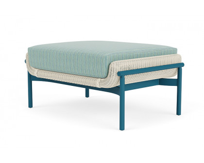 Lloyd Flanders™ Solstice Ottoman  - Ivory, Peacock