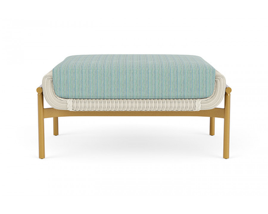 Lloyd Flanders™ Solstice Ottoman  - Ivory, Metallic Gold